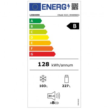 Liebherr CNsdb 5223 Plus Ψυγειοκαταψύκτης NoFrost Υ185.5xΠ59.7xΒ67.5εκ. Inox